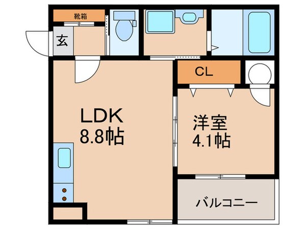 LEPUS御厨Aの物件間取画像